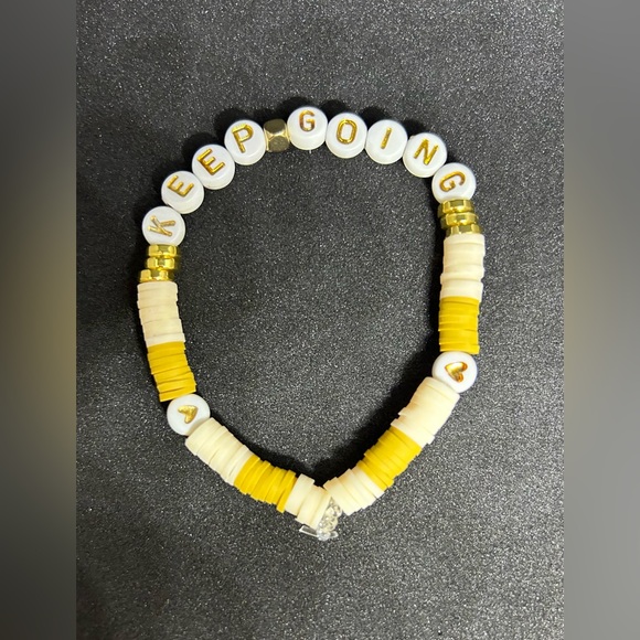 Keep Going (Motivational) Heishi Bracelet - Picture 6 of 7